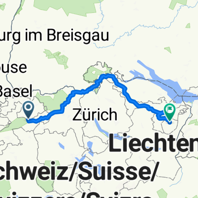 Schafhausen St Gallen Frauenfeld Herisau Appenzel