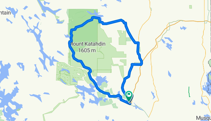 Katahdin circle Route  209 km