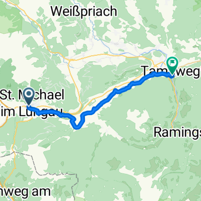 muhrradweg st. michel nach tamsweg