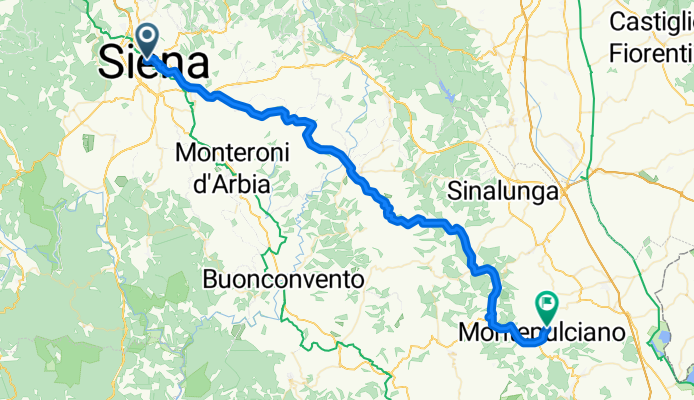 Siena to Montepulciano