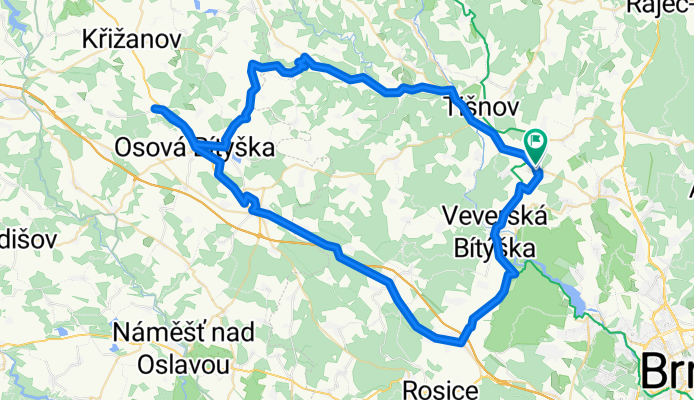 Lengthy ride through Čebín