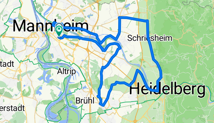 Mannheim-Heidelberg-Schwetzingen-Mannheim