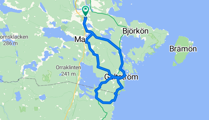 Lengthy bike tour through Njurunda