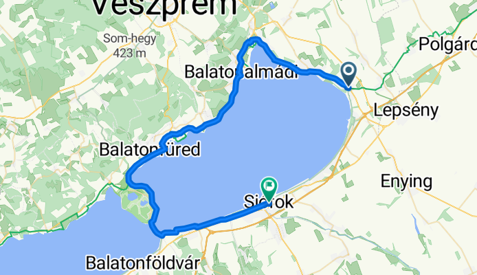 Akarattya-Tihany-Siófok vá.