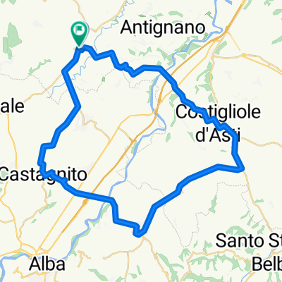 Lengthy ride through San Damiano d'Asti