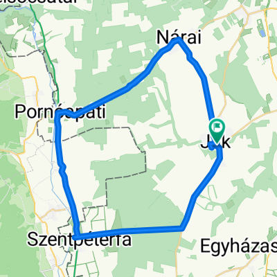 Ják-Nárai-Pornóapáti-Szentpéterfa-Ják