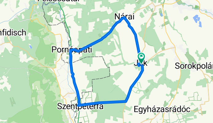 Ják-Nárai-Pornóapáti-Szentpéterfa-Ják