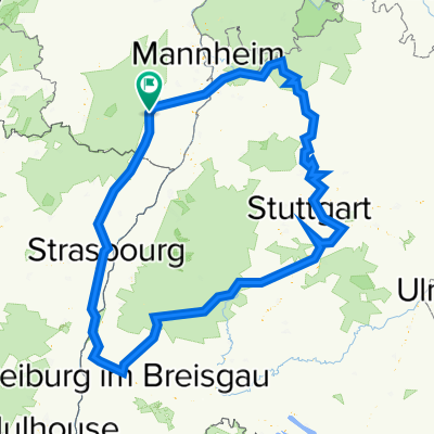 Frankweiler - Speyer - Neckar - Freiburg - Pfalz (600Km)
