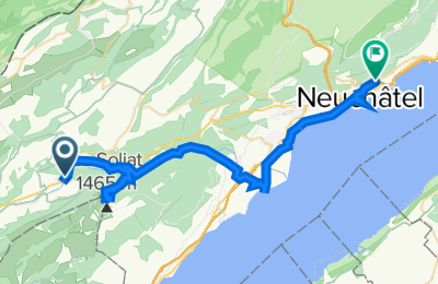 Route in der Bikemap App öffnen