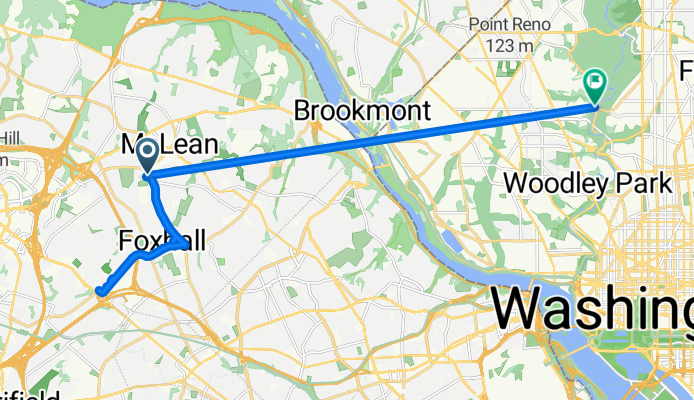 ride from Mc Lean to Washington