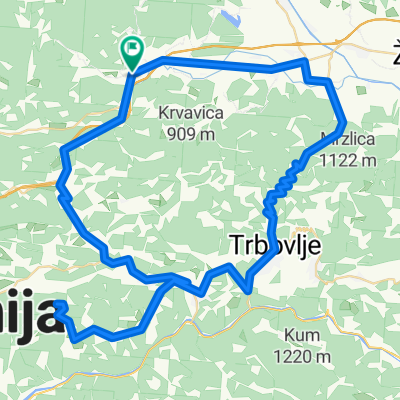 Vransko-Trojane-Zasavska Sv. Gora-Zagorje-Trbovlje-Podmeja-Vransko