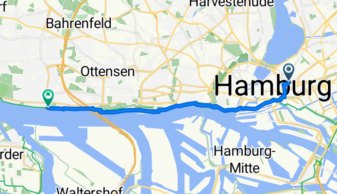 Hamburg Hbf - Elberadweg