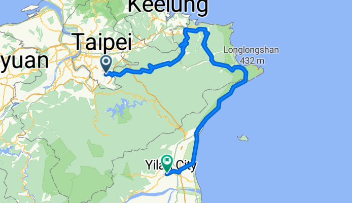 木柵 - 五分山 - 不厭亭 - 福隆 - 宜蘭
