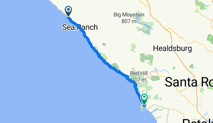PDX - GG: Day 12: Gualala to  Bodega Bay  78 KM