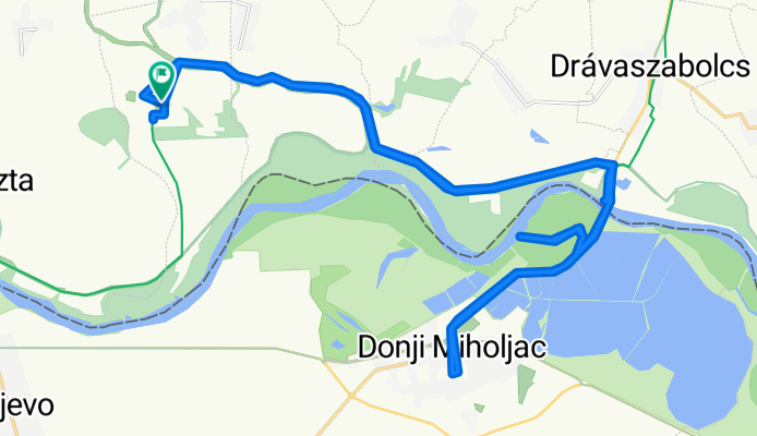 Long bike tour through Szaporca