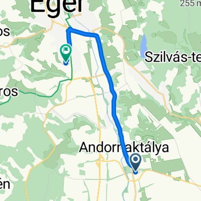 Quick bike tour from Andornaktálya to Eger