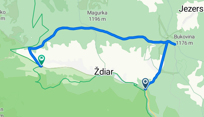 160819  Bachledova dolina - Magura, výhliadková veža - Slodičovský vrch - Magurka - Ždiar, Strednica