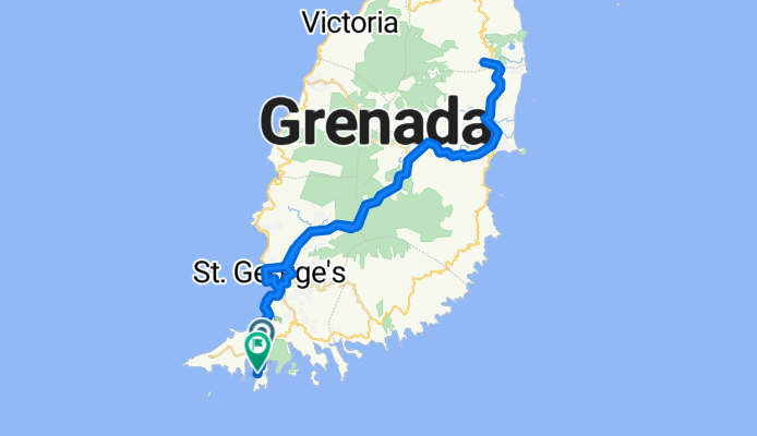 Grand Etang double - to Belmont Estate and back