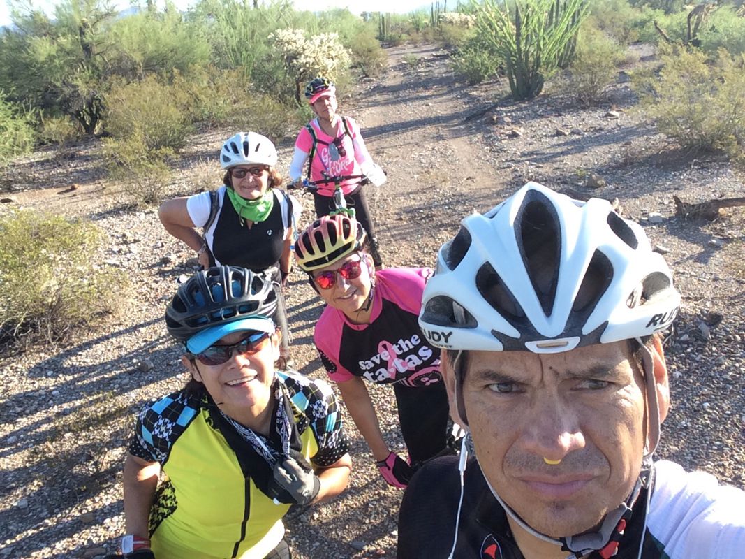Lengthy bike tour through Caborca