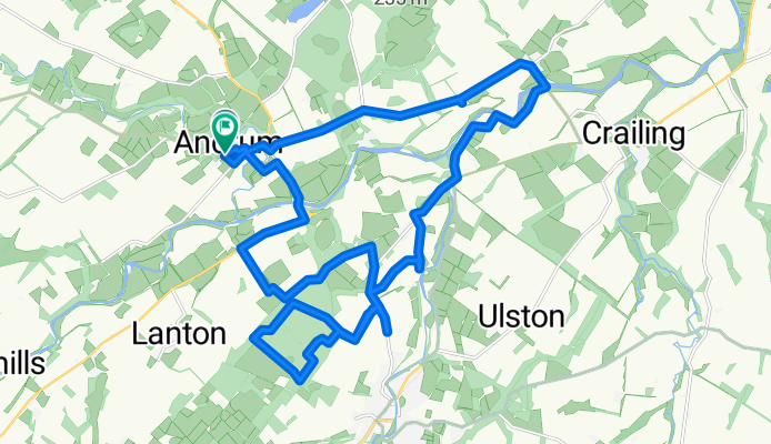 mtb route Jedburg Ancrum