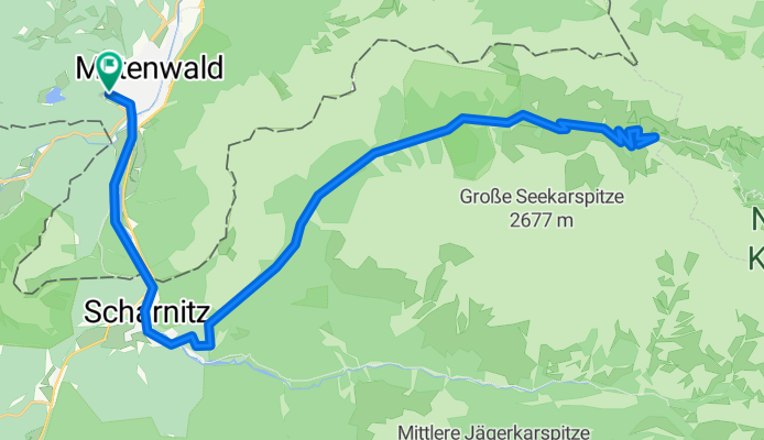 Mittenwald - Karwendelhaus - Mittenwald