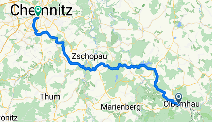 Olbernhau - Chemnitz