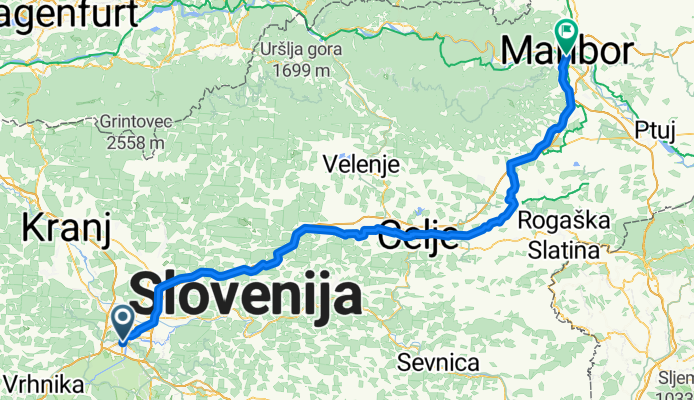 Ljubljana, Slovenia - Maribor, Slovenia