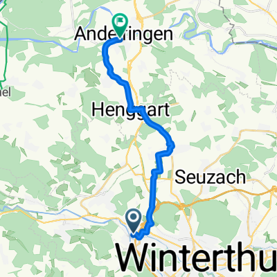 bike tour from Winterthur to Andelfingen