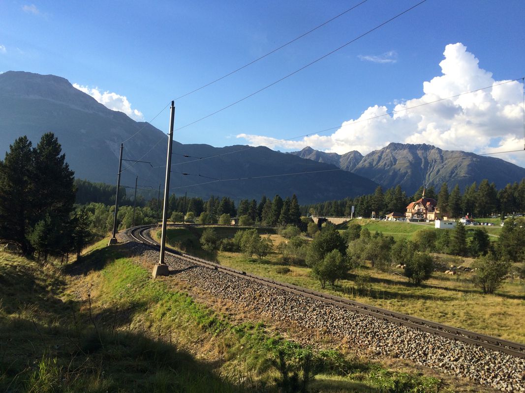 Ausfahrt durch Pontresina