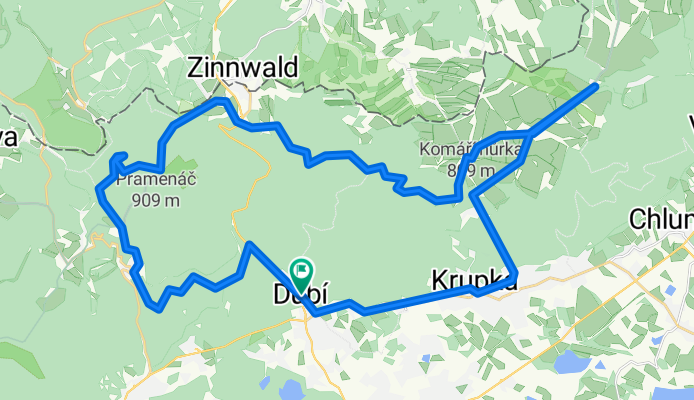 Dubi-Krupka-Komarka-Adolfov-Sedmihurska-Vitiska-Mikulov-Vlci Kamen-Dubi