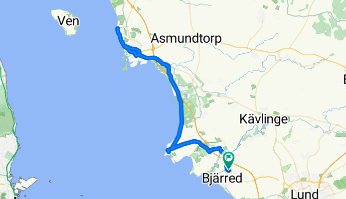 Bjärred via Barsebäckshamm to Landskrona and back