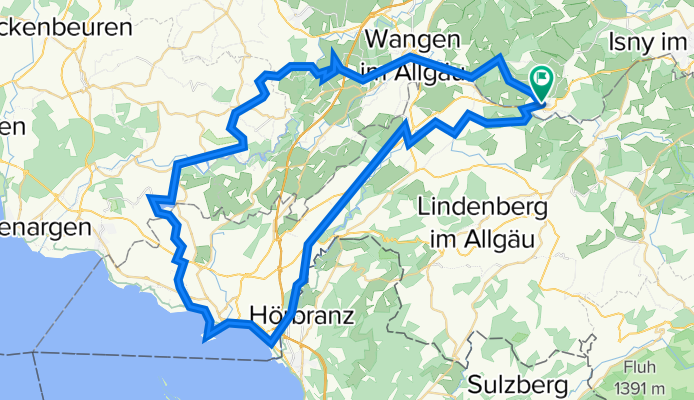 ALLGÄU 001: Eglofs - Lindau - Wangen - Eglofs