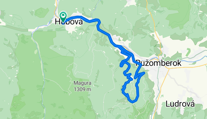 Hubová-Hrabovo-Májekova chata(955mnm)-Čutkovo-Hubová