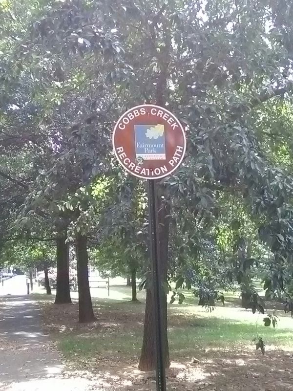 cycling through the Cobb's Creek Parkway