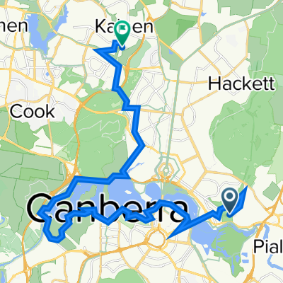 Long ride from Campbell to Kaleen