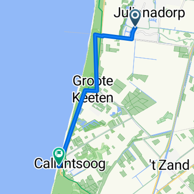 Julanadorp -Callantsoog über Dünnenweg und zurück.