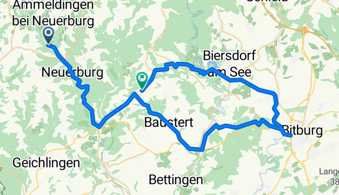 Enz Bitburg en terug via Biersdorf See
