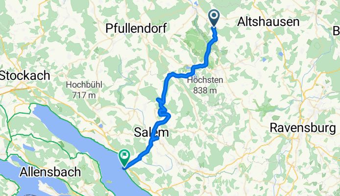 Lange Ausfahrt von Königseggwald nach Uhldingen-Mühlhofen