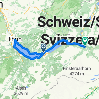 Long ride from Interlaken to Meiringen