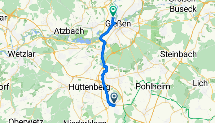 Ausfahrt von Langgöns nach Gießen