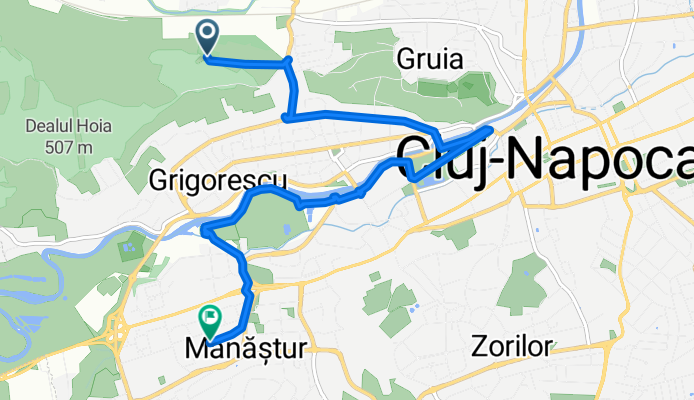 Short bike tour from (null) to Cluj-Napoca
