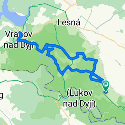 Lukov - Čížov - Vranov - Čížov - Lukov