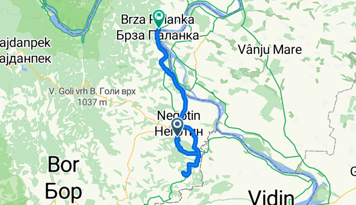 Negotin- Mokranje- Rajac- Bukovce- Negotin- Mihajlovak- Brza Palanka