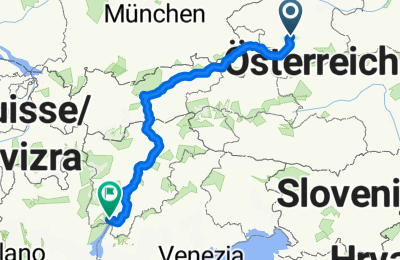 Route in der Bikemap App öffnen