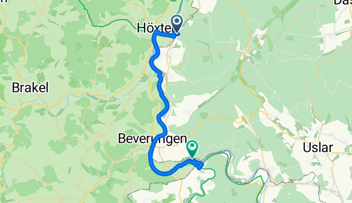Höxter nach Bad Karlshafen