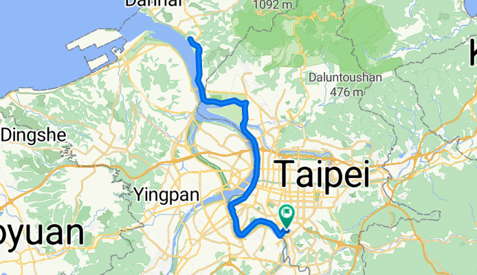 Taipei Riverside Bikeway to Danshuei