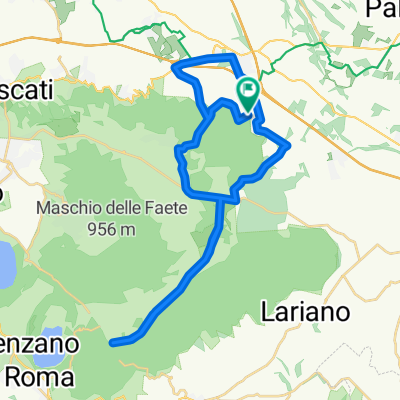 Lengthy bike tour from Rocca Priora to Colle di Fuori