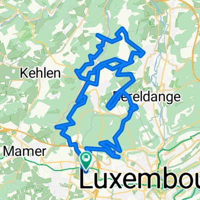 Lengthy bike tour through Strassen