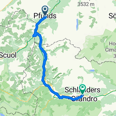 2.Etappe von Pfunds nach Schlanders 