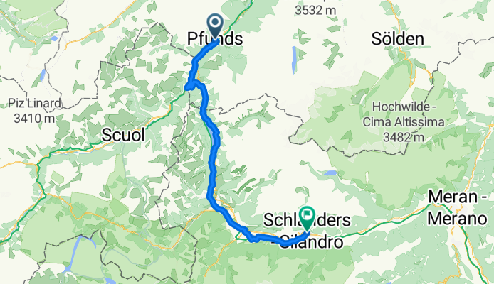 2.Etappe von Pfunds nach Schlanders 